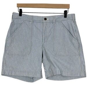 Ralph Lauren Coastal Railroad Stripe Cotton Denim Shorts (12). Fit like size 10